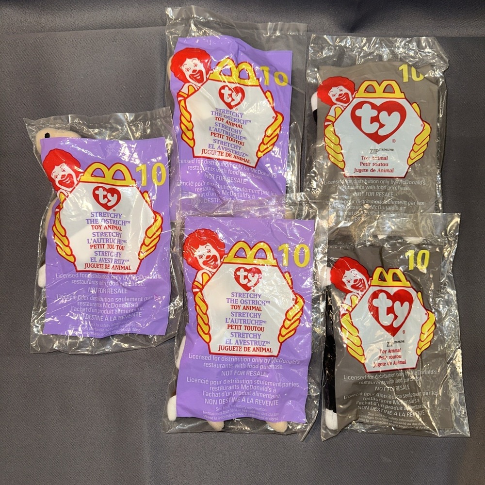 Lot Of 90+ Ty McDonalds Beanie Babies 1999 2000 NEW Unopened + Happy Meal Bags - Picture 11 of 16